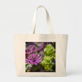 Verfijnde magie van bloesems #1 grote canvas tas (Voorkant)