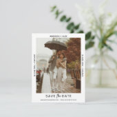 Verfijnde minimale foto Bewaar de datum Kaart (Staand voorkant)