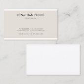 Verfijnde, minimale, moderne, stijlvolle laptop visitekaartje (Voorkant / Achterkant)