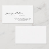 Verfijnde minimalistische grafische vormgeving met visitekaartje (Voorkant / Achterkant)