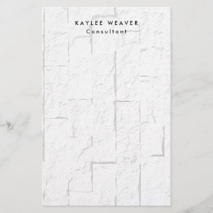 Verfijnde Minimalistische Muurstenen Professioneel Briefpapier