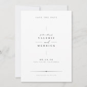 Verfijnde Minimalistische Save the Date Kaart. (Voorkant)
