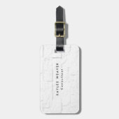 Verfijnde minimalistische wandblokken Professional Bagagelabel (Voorkant verticaal)
