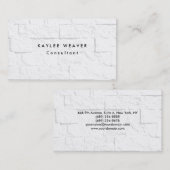 Verfijnde minimalistische wandblokken Professional Visitekaartje (Voorkant / Achterkant)