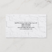 Verfijnde minimalistische wandblokken Professional Visitekaartje (Achterkant)