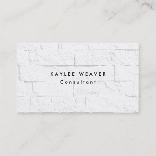 Verfijnde minimalistische wandblokken Professional Visitekaartje (Voorkant)