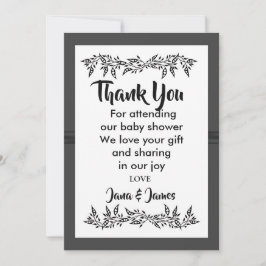 VERFIJNDE MODERN dank u Kaart