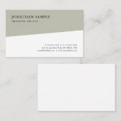 Verfijnde Moderne Eenvoudige Sjabloon Professional Visitekaartje (Voorkant / Achterkant)