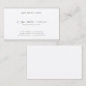 Verfijnde, moderne, minimalistische dunne luxe gla visitekaartje (Voorkant / Achterkant)