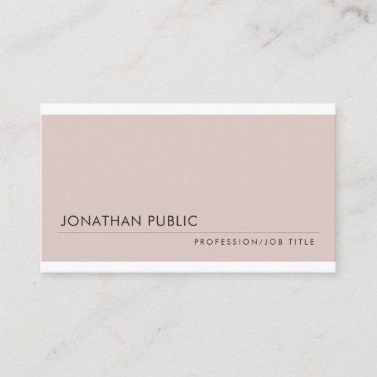 Verfijnde, moderne, professionele ontwerpkleur Lux Visitekaartje (Voorkant)