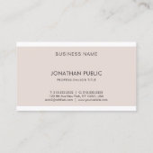 Verfijnde, moderne, professionele ontwerpkleur Lux Visitekaartje (Achterkant)