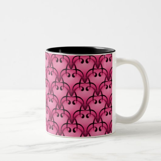 Verfijnde Mok Bliss, helder roze (Rechts)