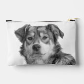 Verfijnde monochrome grote gemengde rashond etui (Achterkant)