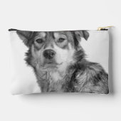 Verfijnde monochrome grote hond van gemengd ras etui (Achterkant)