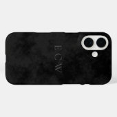 Verfijnde nep stempel drievoudige monogram op zwar Case-Mate iPhone case (Achterkant (horizontaal))