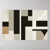Verfijnde Neutrale Geometrie Poster (Voorkant)