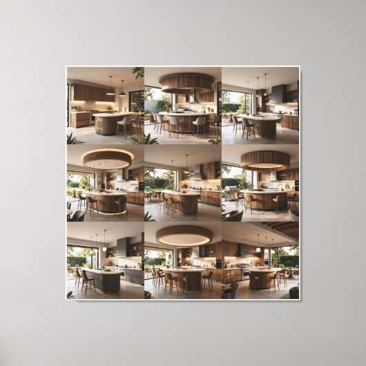 Verfijnde Openlucht Culinaire Hal Canvas Afdruk (Voorkant)