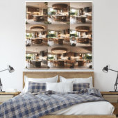Verfijnde Openlucht Culinaire Hal Canvas Afdruk (Insitu (Slaapkamer))
