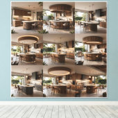Verfijnde Openlucht Culinaire Hal Canvas Afdruk (Insitu (Houten vloer))