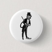  verfijnde operakat ronde button 3,2 cm (Voorkant)