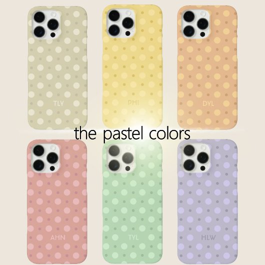 Verfijnde Paarse Stippen Aangepaste Naam Initialen Case-Mate iPhone Case