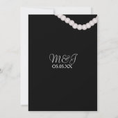 Verfijnde ParelFolie Confetti Borders Wedding Kaart (Achterkant)