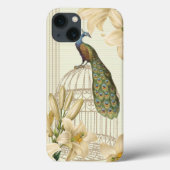 Verfijnde  Peacock birdCage Lily Case-Mate iPhone Case (Achterkant)