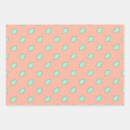 Verfijnde perzik inpakpapier flat sheet set vel