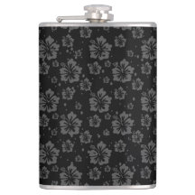 Verfijnde Plain Black Muted Floral