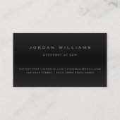 Verfijnde, professionele, minimale donkere gradiën visitekaartje (Achterkant)