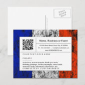 verfijnde QR - code : frankrijk Uitnodiging Briefkaart (Voorkant / Achterkant)