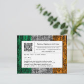 verfijnde QR-code: Ierland Uitnodiging Briefkaart (Staand voorkant)