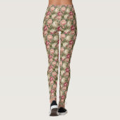 Verfijnde Ranunculus Bloemendruk Leggings (Achterkant)