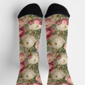 Verfijnde Ranunculus Bloemendruk Sokken (Top)