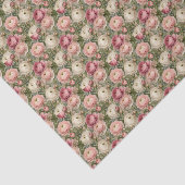 Verfijnde Ranunculus Bloemendruk Tissuepapier (Detail)