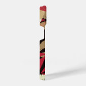 Verfijnde Red Lips Monogram iPhone Hoesje (Rechterkant)