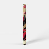 Verfijnde Red Lips Monogram Samsung Galaxy Hoesje (Rechterkant)