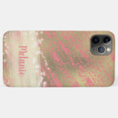Verfijnde Roze Folie Glittery Sweet 16 Case-Mate iPhone Case (Achterkant (horizontaal))