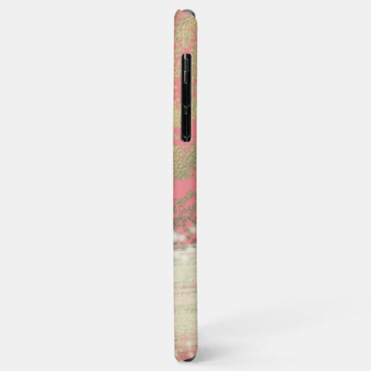 Verfijnde Roze Folie Glittery Sweet 16 Case-Mate iPhone Case (Achterkant/links)