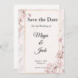 Verfijnde Save the Dates Kaart