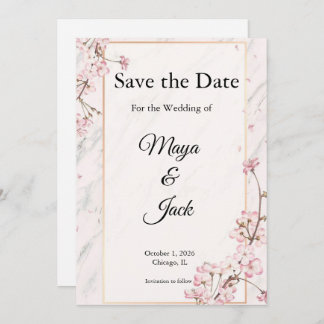 Verfijnde Save the Dates Kaart