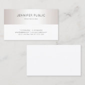 Verfijnde Silver van het Manuscript blik Unieke Du Visitekaartje (Voorkant / Achterkant)