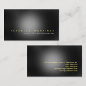 Verfijnde, stijlvolle grijze, moderne professionel visitekaartje (Voorkant / Achterkant)