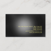 Verfijnde, stijlvolle grijze, moderne professionel visitekaartje (Achterkant)