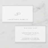 Verfijnde, stijlvolle, moderne, elegante vlek visitekaartje (Voorkant / Achterkant)