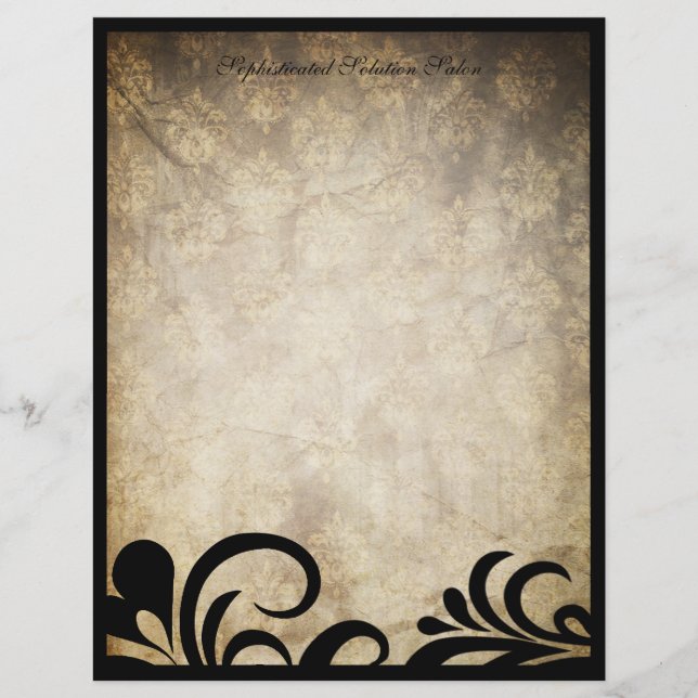 Verfijnde Swirl Letterhead (Voorkant)