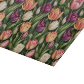 Verfijnde Tulp Botanische Illustratie Snijplank (Hoek)