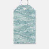Verfijnde Turquoise Initiëlen Cadeaulabel (Achterkant)