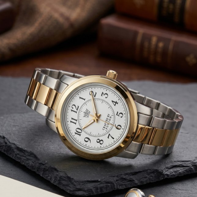 Verfijnde Twee-Tons Schakelarmband Horloge (Creator heeft geüpload)