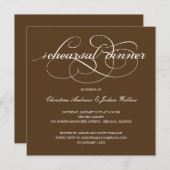 Verfijnde Uitnodiging van de Rehearsal van het Man (Voorkant / Achterkant)